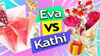 GEBURTSTAGSGESCHENKE IDEEN schnell amp einfach basteln DIY  Eva vs Kathi Sonntagschallenge 126 [upl. by Eentirb962]