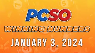 P589M Jackpot Grand Lotto 655 2D 3D 4D and Mega Lotto 645  January 3 2024 [upl. by Teufert]