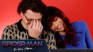 Tom Holland Zendaya And Jacob Batalon Take A quotSpiderMan No Way Homequot Quiz [upl. by Elliott]