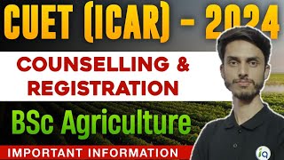 CUET ICAR BSc Agriculture Registrstion start   Important information  Inspiring Agricon [upl. by Meehsar]