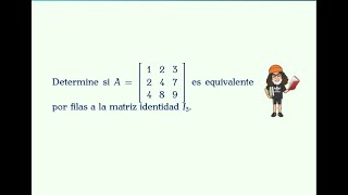 Matriz escalonada reducida por filas [upl. by Harbert]