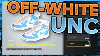 HOW TO MAKE OffWhite Air Jordan 1 quotUNCquot IN NBA 2K25 NBA 2K25 Shoe Creator [upl. by Eduard185]