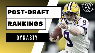 Dynasty Talk PostDraft Rookie Rankings [upl. by Enelad]