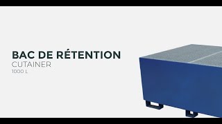 Bac de rétention pour cubitainer 1000 L  RECYCLEOFFICE [upl. by Asiulana133]