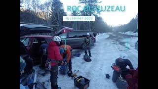 Alpinisme  Roc du Cuzeau  Sancy  15 janvier 2022 [upl. by Anal451]