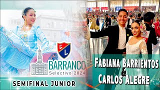 IV SELECTIVO BARRANCO  CL 2024  SEMIFINAL JUNIOR  FABIANA BARRIENTOS Y CARLOS ALEGRE [upl. by Ayhdiv159]