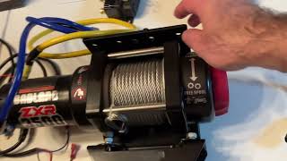 Harbor freight badlands 3500 zxr winch setup review  tutorial 2024 And wireless remote setup [upl. by Gant545]