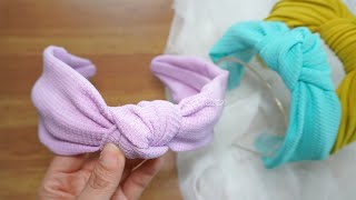 PERFECT Knotted Headband ❤️ COMFORTABLE TIDY and NEAT A Guide to Make Knot Headband [upl. by Ahsek]