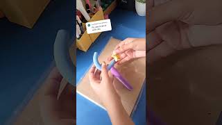 Pencil clay clayart art youtubeshorts viralvideo MBArtCraftt6l [upl. by Malas528]