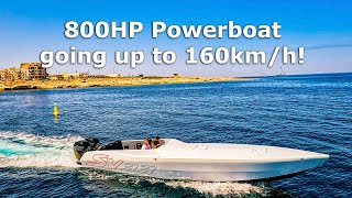 Chaudron SV33 800HP Powerboat  Cinematic FPV [upl. by Valerye]