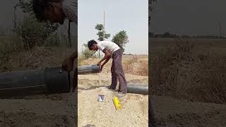 Pipe joint for agriculture irrigation plumbing irrigation viralvideo [upl. by Lowney]