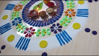 Sankranti amp Haldi Kumkum Special Rangoli [upl. by Tansy]