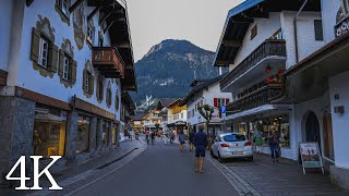 Oberstdorf  tour of the market in the evening 4k [upl. by Jude]