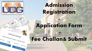 UOG Admission 2020ScheduleAppplication FormFee Challan Registration University of GujratUOG [upl. by Esch566]