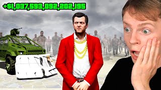 ESCAPE the ZOMBIES as a QUADRILLIONAIRE in GTA 5 [upl. by Zucker]