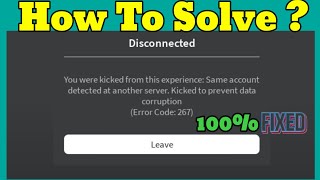 How To Fix Roblox Error Code 267 Mobile 2024 [upl. by Yehudi]