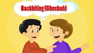 Backbiting Gheebah in islam  islamic cartoon for kids [upl. by Yddur]