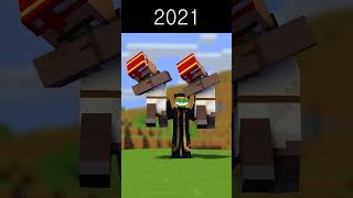 Evolution of Merge Villager Upgrade  Minecraft Animation [upl. by Nwahshar]