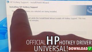 HP Hotkey Driver Support For MOST Models  Windows 11 10 7 881 [upl. by Hnim962]