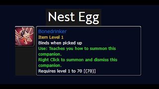 How To Loot The Nest Egg Treasure And Get The Pillarnest Bonedrinker Pet AzjKahet [upl. by Emiaj]