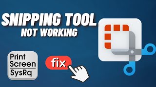 How to Fix Snipping Tool PrtSc Not Working [upl. by Rafa962]