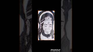 Drawing for Hanuman Ji 😱😱❣️❣️ viralvideo hanuman [upl. by Mozart]