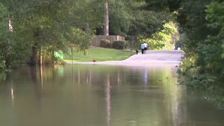 Officials urge Kingwood residents not to drive through waters as flooding continues [upl. by Von810]