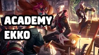 ACADEMY EKKO SKIN SPOTLIGHT  LEAGUE OF LEGENDS [upl. by Toor766]