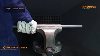 Cutting metal with the angle grinder tips for using the grinder for the first time [upl. by Sheeb]