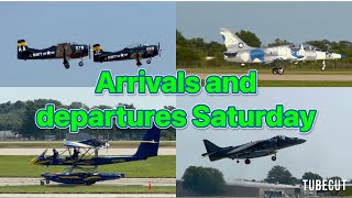 Oshkosh arrivals and departures Saturday 2024 [upl. by Ehudd]