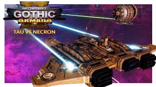 BATTLEFLEET GOTHIC ARMADA 2  Tau vs Necron 1v1 Beta Gameplay Ranked Battle 13 [upl. by Ymmot]