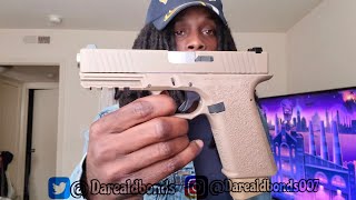 Polymer80 Glock 17 FDE Build W Ets Magazine Range Review [upl. by Notsag]