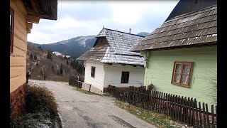 Traditional Slovakian Mountain Village of Vlkolínec [upl. by Llednahs]