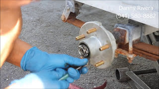 How To Replace Wheel Hub on Boat Trailer [upl. by Lateh]