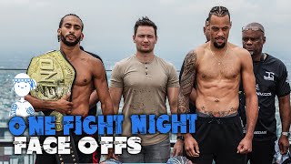 ONE Fight Night 25 ceremonial weighins and face offs  Nicolas vs Eersel [upl. by Clippard]