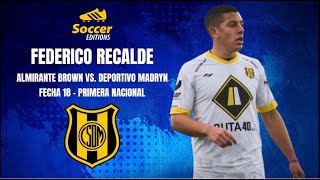 Federico Recalde  DEPORTIVO MADRYN vs Almirante Brown 020624 [upl. by Kowtko701]