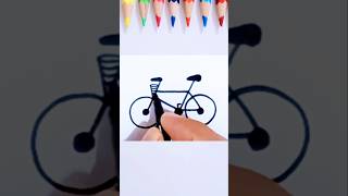 Cycle 🚲 Drawing in Easy Way art drawing shorts [upl. by Notnilc]