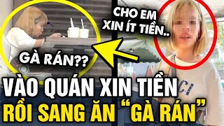 Vừa vào quán XIN TIỀN xong cô gái sang Lotteria ĂN GÀ RÁN khiến các cô chú NGƠ NGÁC  Tin 3 Phút [upl. by Crooks]