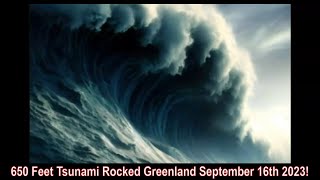 650 Feet Tsunami Rocked Greenland September 16th 2023 [upl. by Treborsemaj]