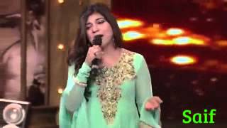 Mirchi Music Award 2014 Alka Yagnik tribute to SRK [upl. by Ralyat]