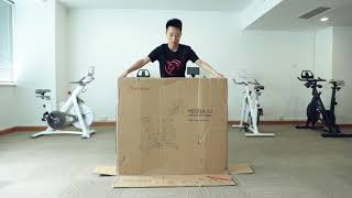 Unboxing YESOUL S3 Smart Indoor Exercise Bike [upl. by Ellenahs192]