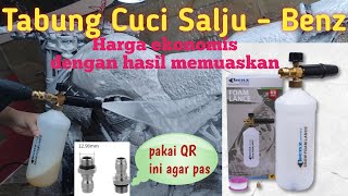 Foam lance  Benz  Tabung Cuci Salju murah hasil maksimal [upl. by Gina]