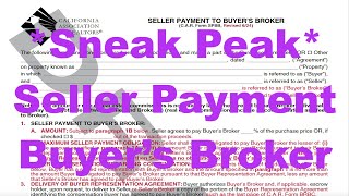 Sneak Peek New Seller Payment of Buyers Broker and Cooperating Broker Compensation Rev 0624 [upl. by Newby]