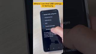 Where I can find USB settings in Samsung techtips tutorial howto samsunggalaxy shorts [upl. by Ekud]