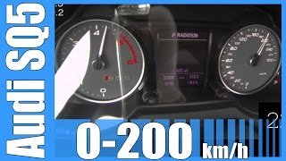 Audi SQ5 30 BiTDI 0205 kmh FAST Acceleration Test Autobahn Beschleunigung [upl. by Ailhad315]