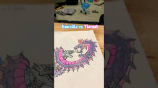 Godzilla vs Tiamat EasyDrawingJW DrawingwiththeBlakleys ArtLandhowtodraw [upl. by Iharas]