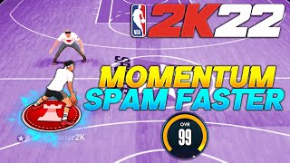 NBA 2K22 HOW TO MOMENTUM CROSS FASTER amp SPAM IT CONSISTENTLY 2 DIFFERENT WAYS [upl. by Ahsienom]