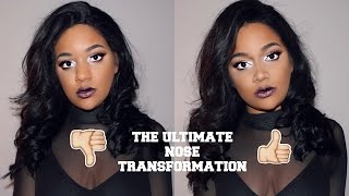 NOSE CONTOUR TRANSFORMATION DETAILED [upl. by Eivol]