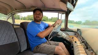 Abandoned 1955 Buick Roadmaster first road trip to town OVERHEATING Coolest car on the road [upl. by Derick34]