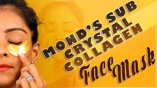 Monds Sub Crystal Collagen Eye Mask Tutorial  Crystal Eye Mask Before amp After Reviews  Makeup [upl. by Einnej]